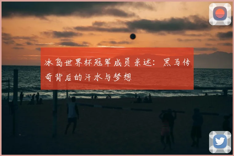 冰岛世界杯冠军成员亲述：黑马传奇背后的汗水与梦想